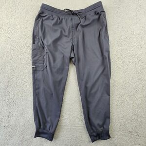 Grey's Anatomy Pants Mens XL Gray Spandex Stretch Joggers GRSP550 Cargo Pockets